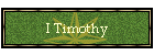 I Timothy